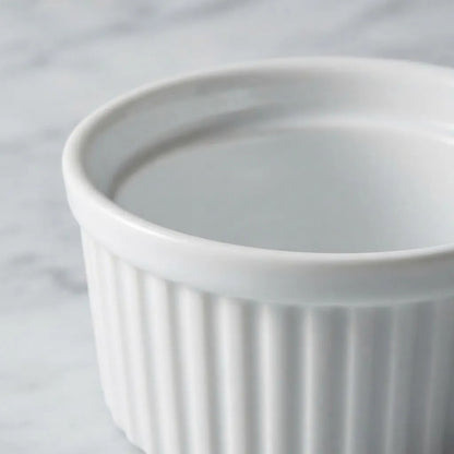 Set 6 Bowls Blancos Creme Brulee 10x4,7 Cm Blanco
