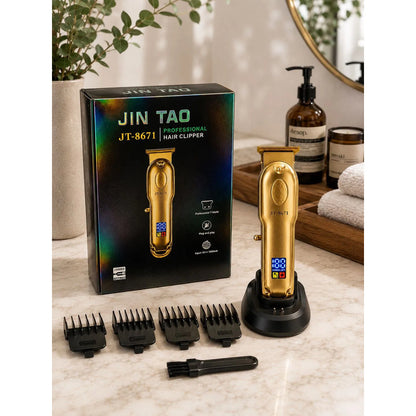 Máquina De Cortar Pelo Profesional Jin Tao Jt-8671 Dorado