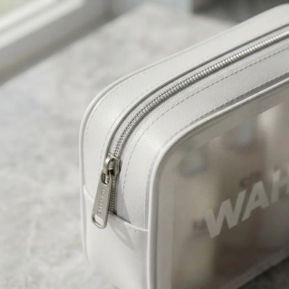 Set 3 Neceser Washbag Portacosmeticos Maquillaje Viaje Blanco Liso