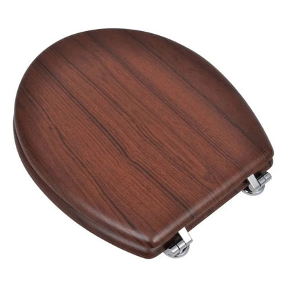 Tapa Asiento De Inodoro Water Mdf Madera Tabaco