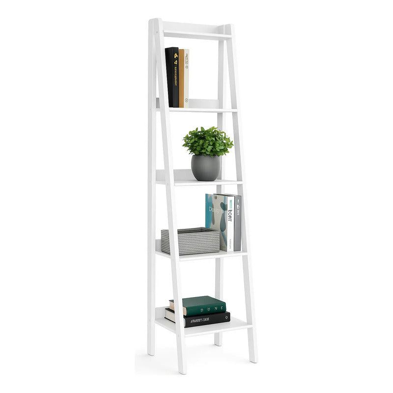 Mueble Hogar Repisas Rack Escalonado Deco Nórdico Blanco Blanco