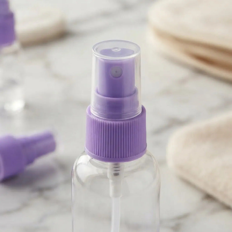 Set De Botellas De Viaje 7 Piezas Para Cosmet Violeta