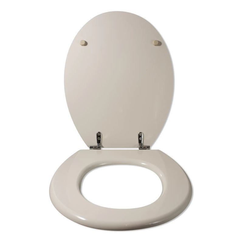 Tapa Inodoro Water Madera Laqueada Blanca Asiento Baño 25015