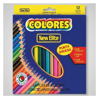 Lápices Mini Colores X12 Pack X6 Surtido