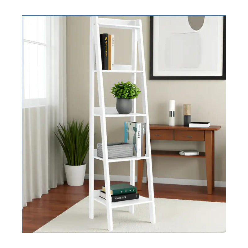 Mueble Hogar Repisas Rack Escalonado Deco Nórdico Blanco Blanco