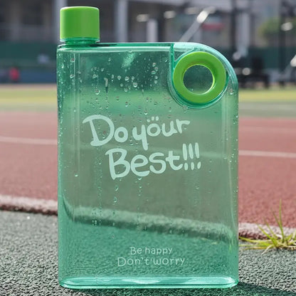 Botella De Agua Plana 380ml Para Mochila