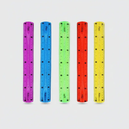 Regla Flexible Irrompible 30cm Flexy Curvy Mix Color
