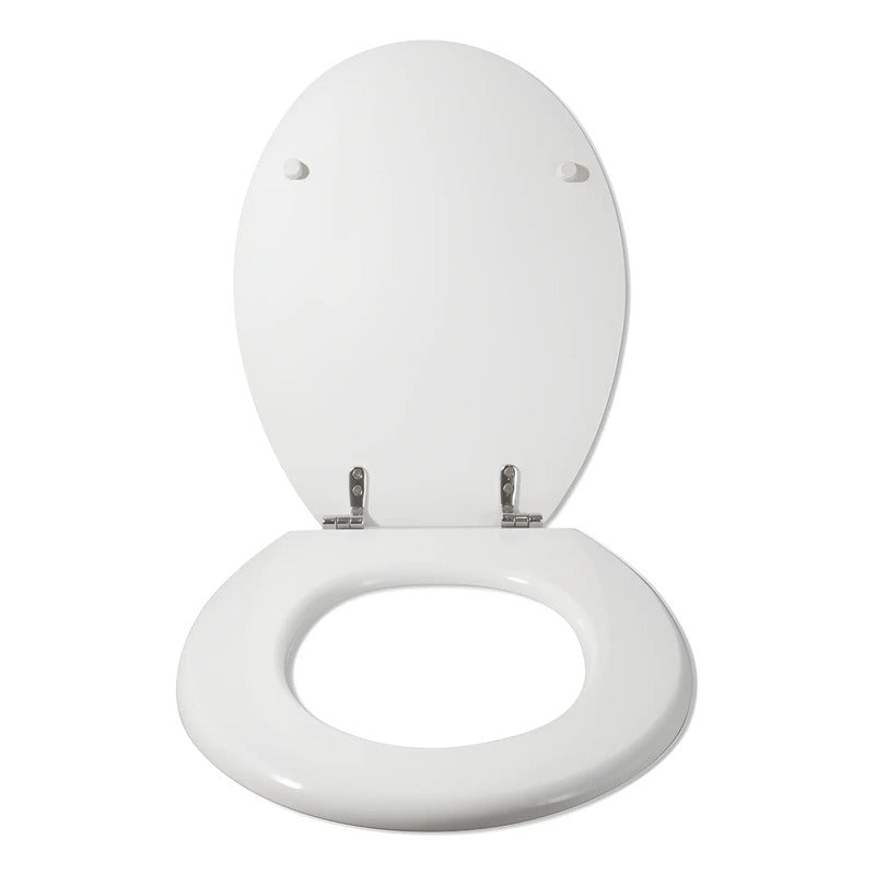 Asiento Para Inodoro Universal Oval Herraje Metal