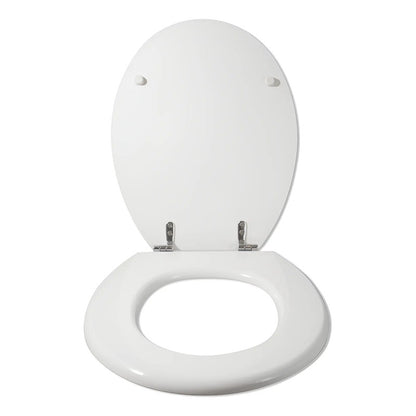 Asiento Para Inodoro Universal Oval Herraje Metal