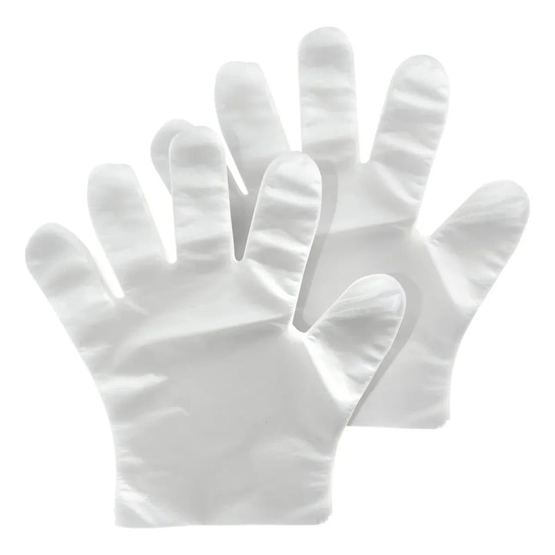Guantes Descartables Multiusos Limpieza/alimentos 100 Piezas Transparente Unico
