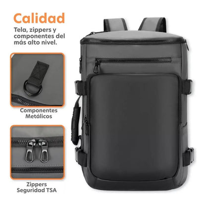 Bolso 3 En 1 Maletin-bolso-mochila Negro Negro 0