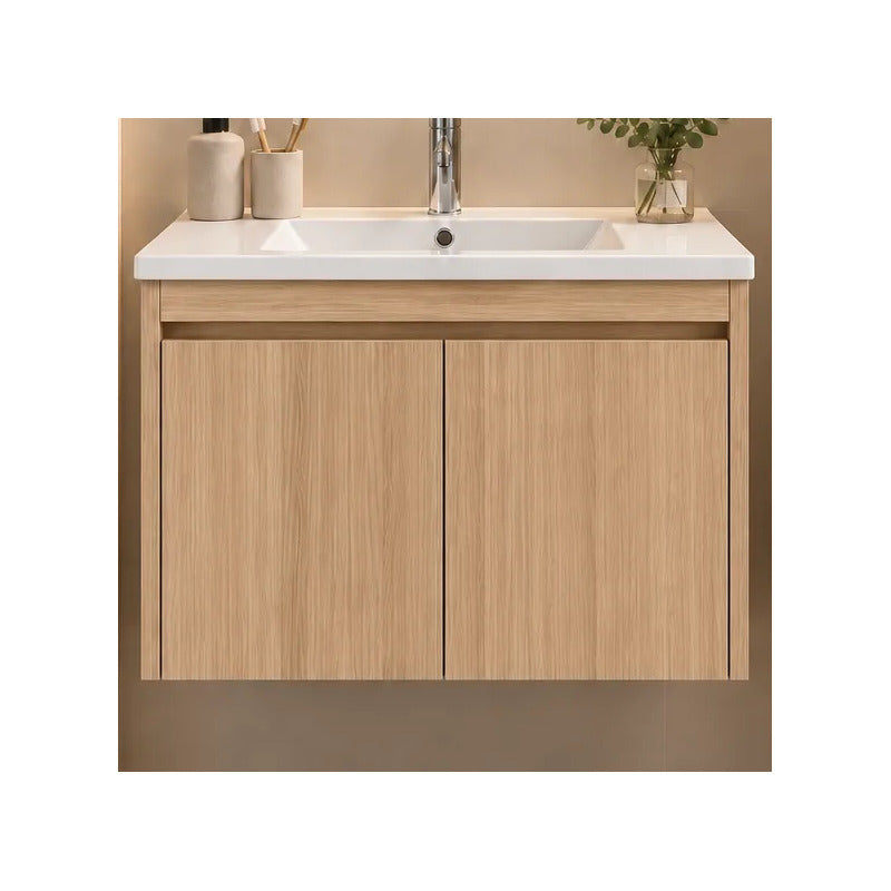 Set Completo De Baño Con Espejo Led Y Mueble con Bacha