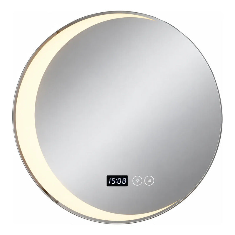 Espejo Led Redondo 80 Cm Con Forma De Luna Espejo