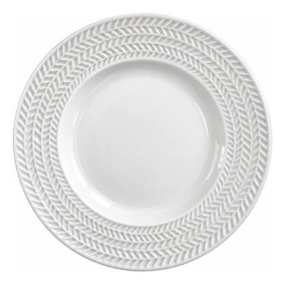 Plato Nórdico X6 Unidades 20cm Blanco Lisa