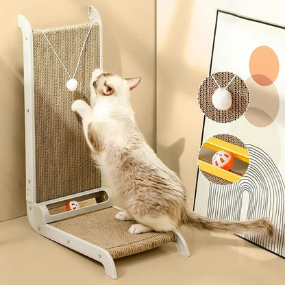 Rascador Para Gatos Vertical Con Juguetes Y Pelota 60cm Surtido
