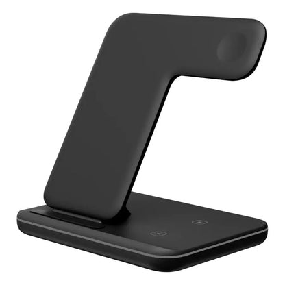 Cargador Inalámbrico Ios 3 En 1 Negro