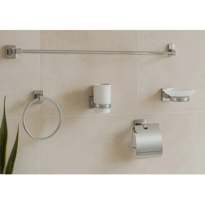 Set De Baño Accesorios Juego De Baño 6 Piezas Negro Mate