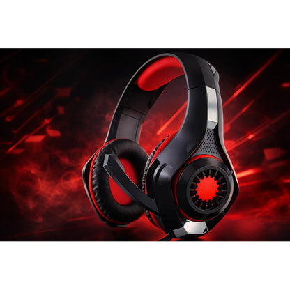 Auriculares Gamer Bass Hd Gaming Headset Para Videojuegos Negro