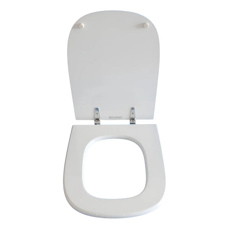 Asiento Para Inodoro Cuadrado Herraje Metal