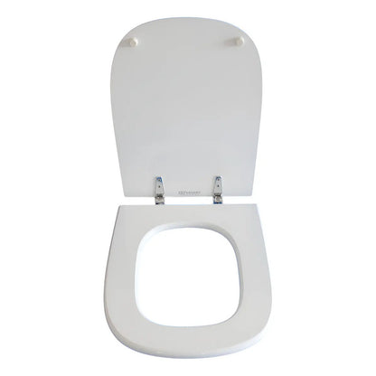 Asiento Para Inodoro Cuadrado Herraje Metal