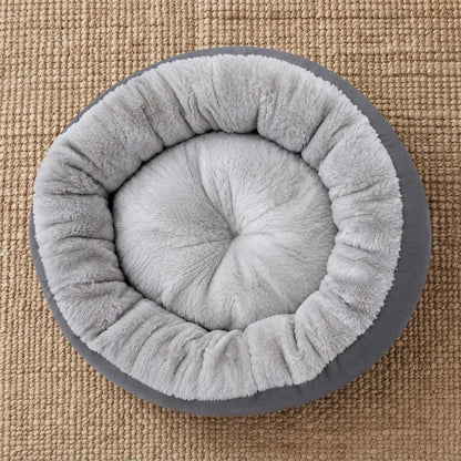 Cama Cucha Catre Para Perro Y Gato Suave 45cm Gris