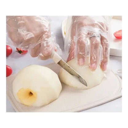 Guantes Descartables Multiusos Limpieza/alimentos 100 Piezas Transparente Unico