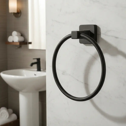 Set De Baño Accesorios Juego De Baño 6 Piezas Negro Mate