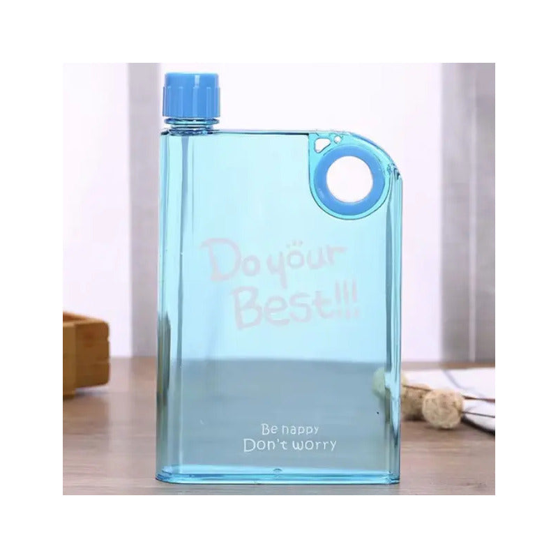 Botella De Agua Plana 380ml Para Mochila
