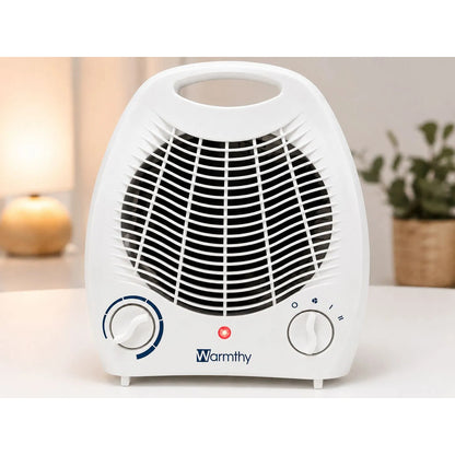Estufa Caloventilador Warmthy 2000w Con Termostato Blanco