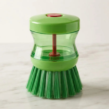 Cepillo De Limpieza Con Dispensador De Jabón Verde