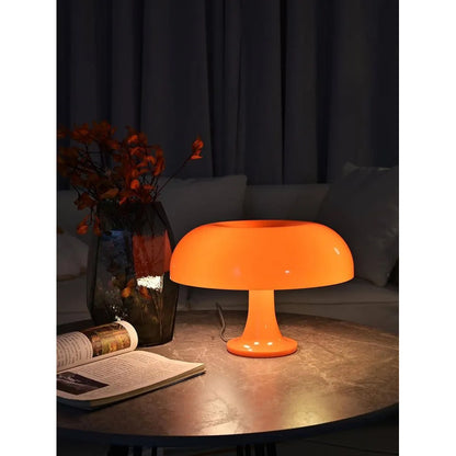 Lámpara De Escritorio Portátil Hongo Naranja Naranja