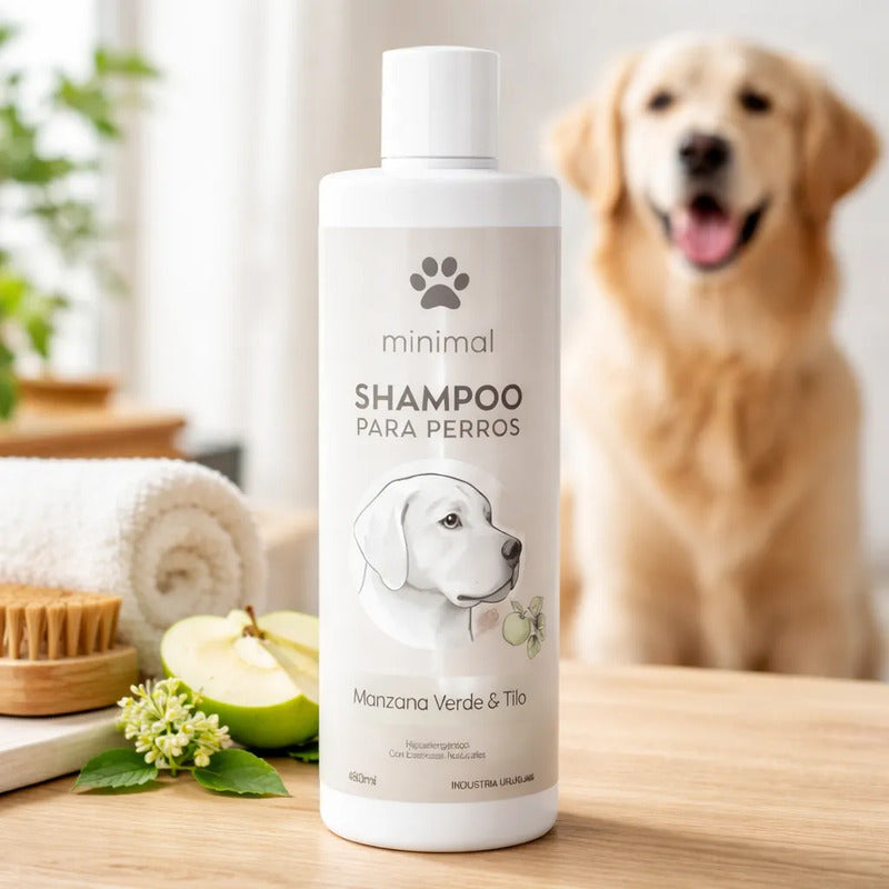 Shampoo Para Perros Minimal 480ml Manzana Verde Y Tilo