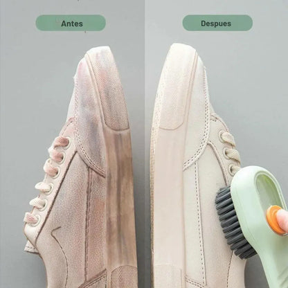 Cepillo De Limpieza Para Zapatos Con Dispensador De Jabon