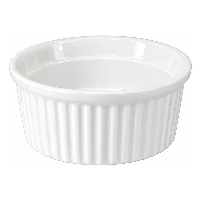 Set 6 Bowls Blancos Creme Brulee 10x4,7 Cm Blanco