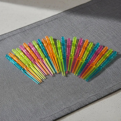 Palillos Plásticos Para Copetín Colores Resutidos X 100u. Surtidos