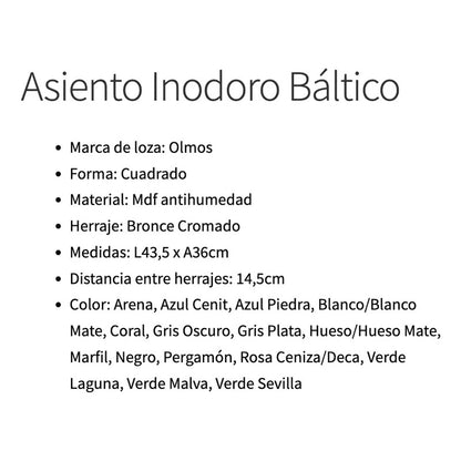 Asiento Para Inodoro Olmos Báltico