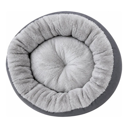Cama Cucha Catre Para Perro Y Gato Suave 45cm Gris