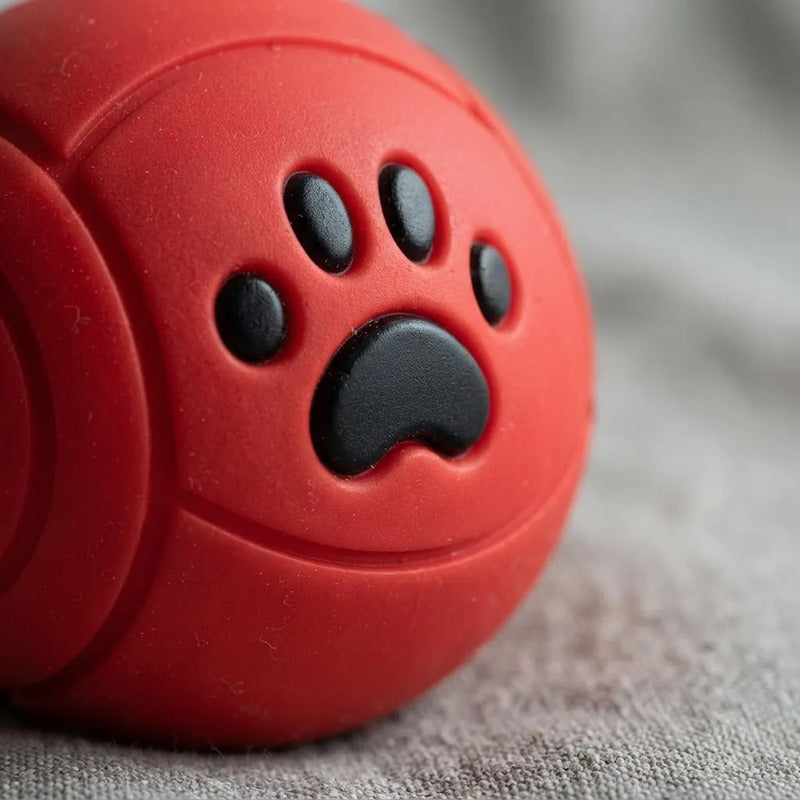 Pelota Interactiva Para Perro Y Gato Rojo