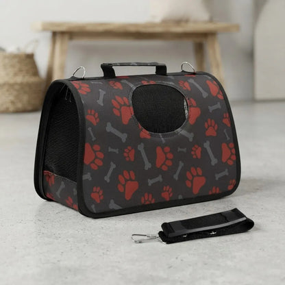 Bolso Transportador Para Mascotas 35 X 23 X 15cm Gris Oscuro