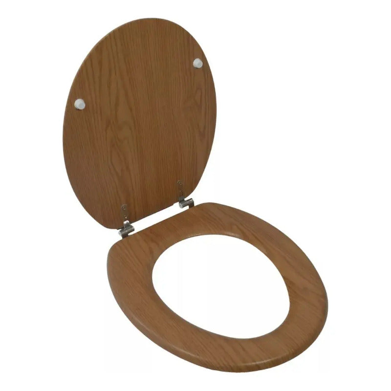 Tapa Para Inodoro Fibra De Madera Herrajes De Metal Water