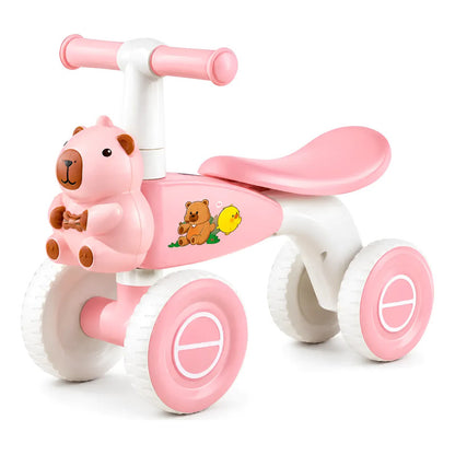 Andador Infantil Pata Pata Capibara Con 4 Ruedas Rosa Rosa