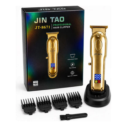 Máquina De Cortar Pelo Profesional Jin Tao Jt-8671 Plateado