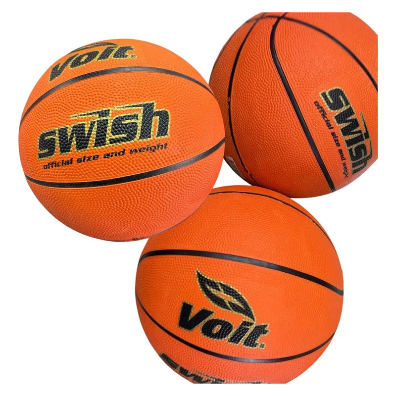 Pelota De Básquetbol Volt Silent Swish Tamaño 7 Naranja