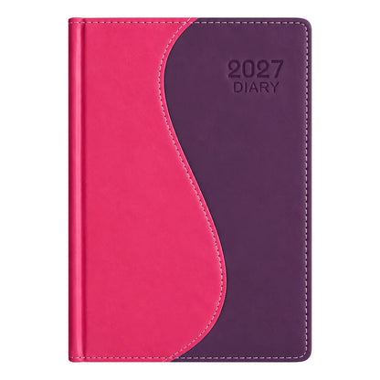 Agenda Diaria 2027 Mundo Express Diseño Liso Rosa Liso 2027