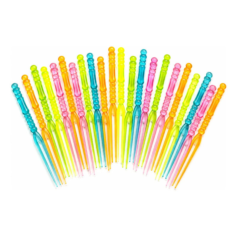 Palillos Plásticos Para Copetín Colores Resutidos X 100u. Surtidos