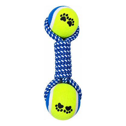 Pelota Interactiva Para Perro Y Gato Doble Pelota Azul