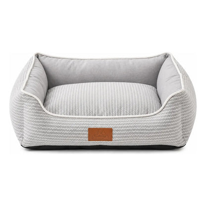 Cama Colchón Para Mascotas Chevron 65x60x20 Cm Gris