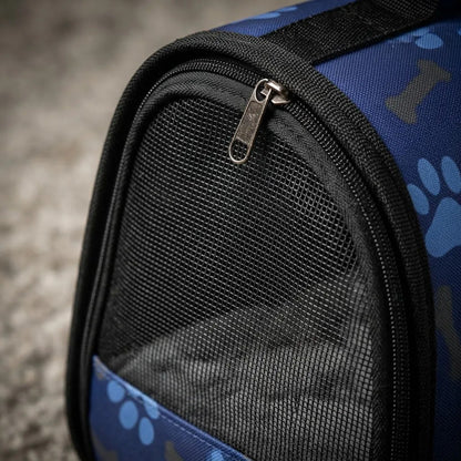Bolso Transportador Para Mascotas 35 X 23 X 15cm Azul