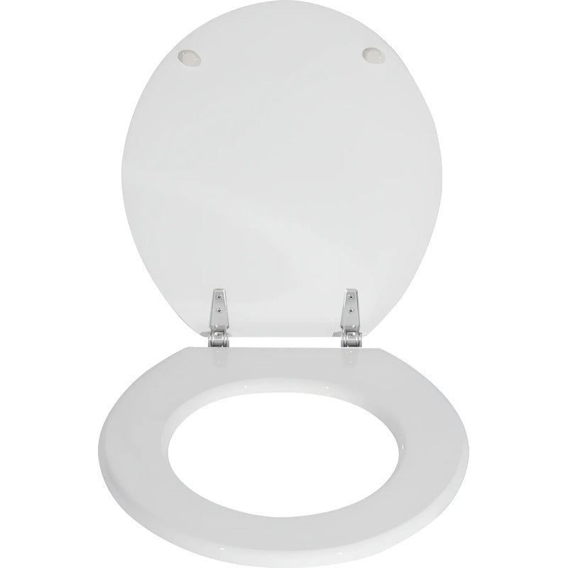 Asiento Para Inodoro Universal Redondo Blanco