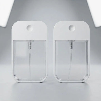 Pack X2 Atomizadores Spray Recargables Para Perfume 50ml Blanco